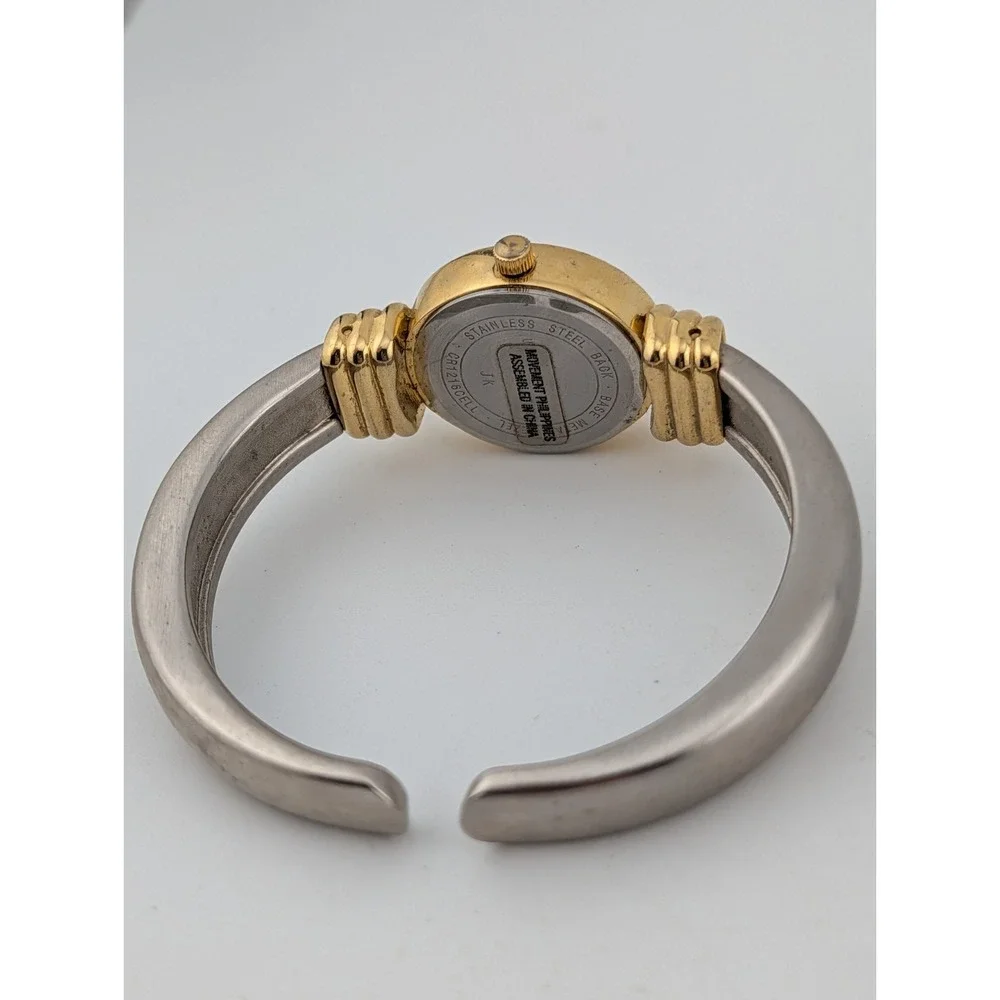 Timex Acqua Indiglo Watch 23mm Case Two Tone Bangle‎ Band - New Battery